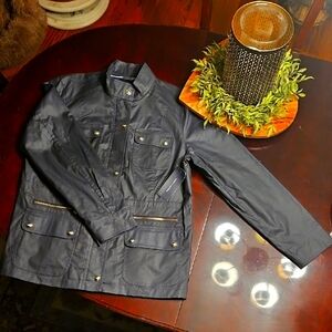 NWT Women's Raincoat Outdoors Black Jacket: XL
